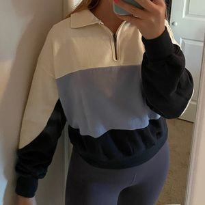 Target Color Blocked Quarter Zip